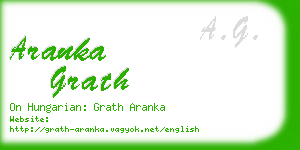 aranka grath business card
